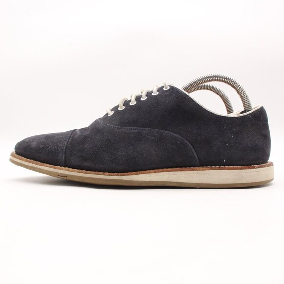 Church’s Hirst 2 Men\'s Size UK 8 F Blue Navy Suede Cap toe  Oxford Dress Shoes main image 8